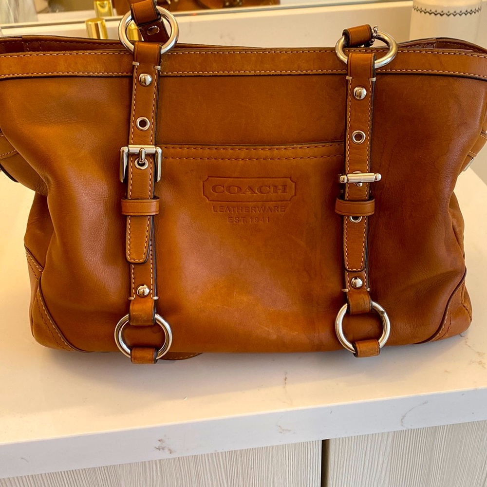 Coach Brown Leather Shoulder Bag